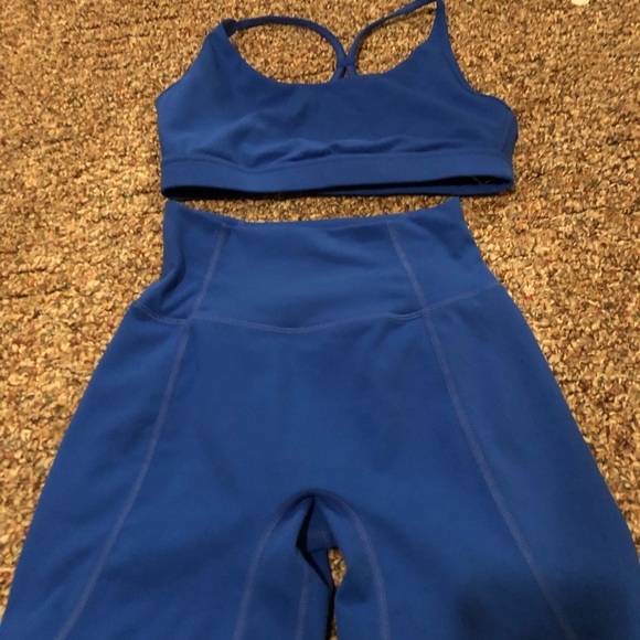 P’TULA Cobalt blue top and short size medium - Picture 2 of 3